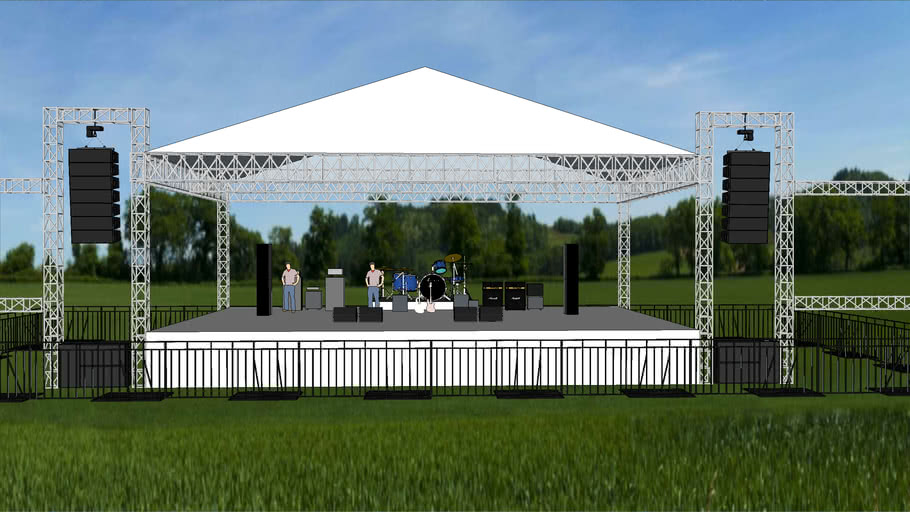 Stage Rigging 16 x 10 3D Warehouse