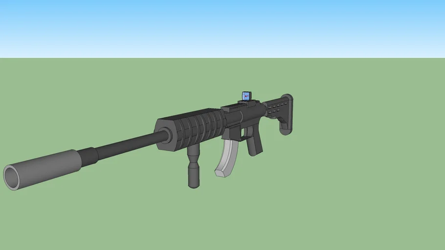 M4 Carbine ( Red dot sight & Silencer )
