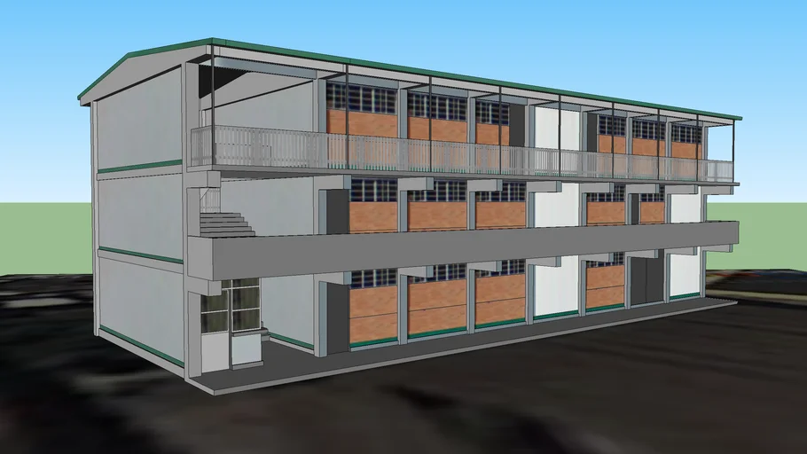 Escuela Secundaria Tecnica No 94 Edificio de Talleres 3D Warehouse