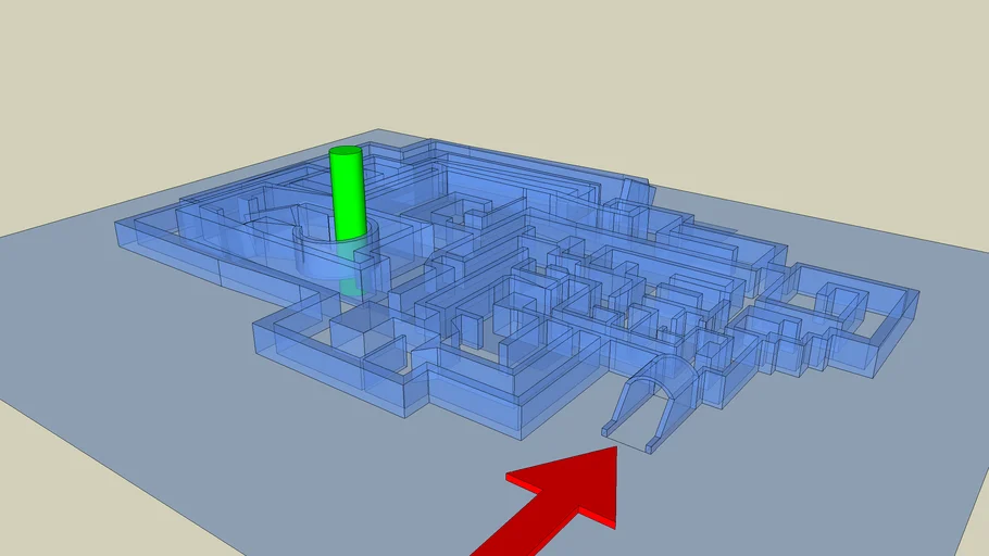 crazy game 3 with scared bryce and glass maze - - 3D Warehouse