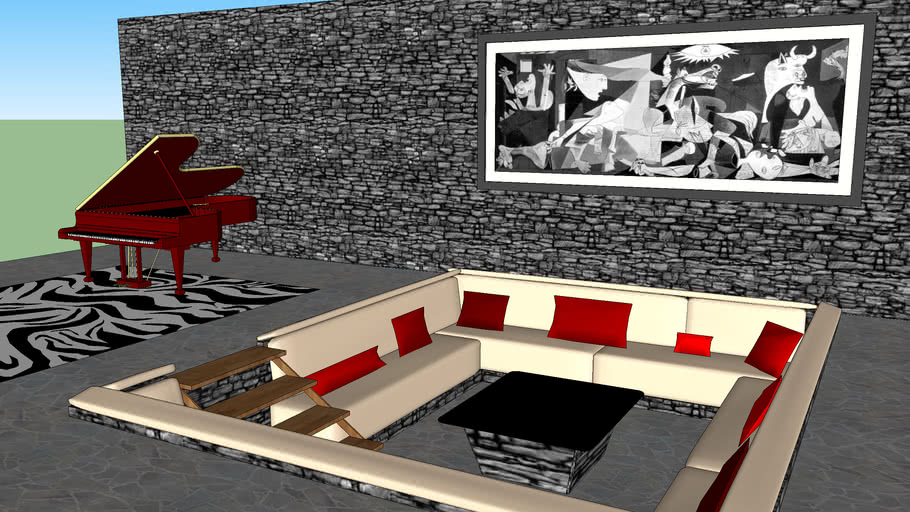 modern_living_room 3D Warehouse