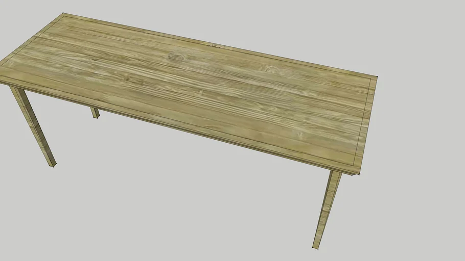 wooden dinning table | 3D Warehouse