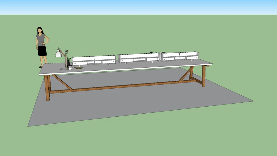 Design studio table | 3D Warehouse