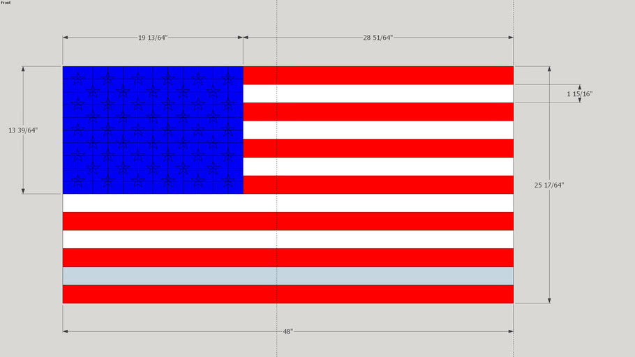 US Flag measurements | 3D Warehouse