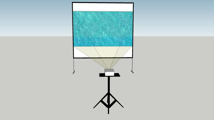8ft x 8ft Aluminum Frame Projection Screen