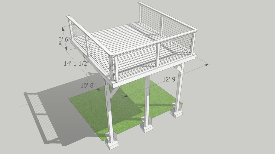Brookstone Trace deck 3D Warehouse
