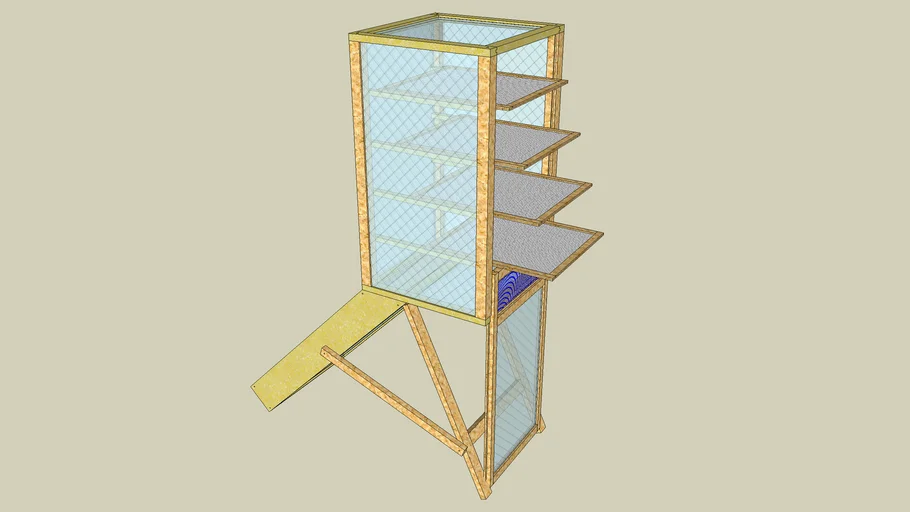 Modello 3D dell'Essicatore Solare