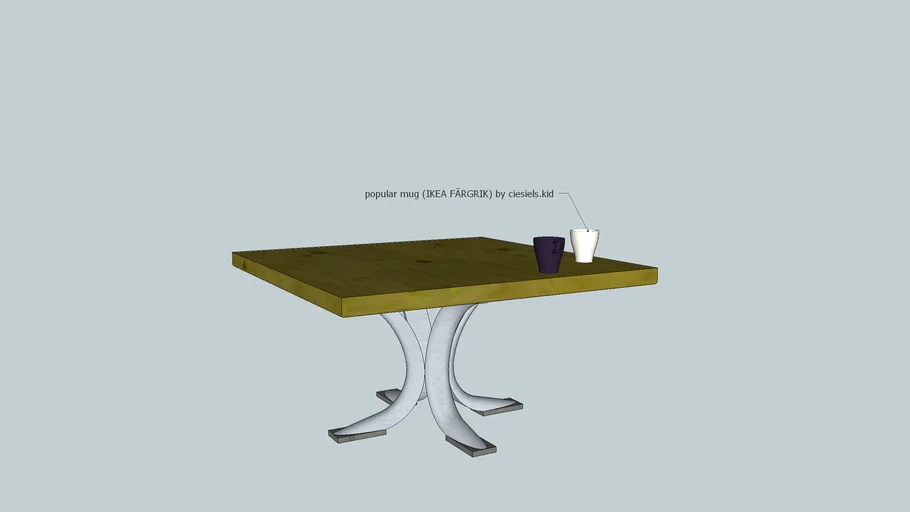 Simple coffee table concept | 3D Warehouse
