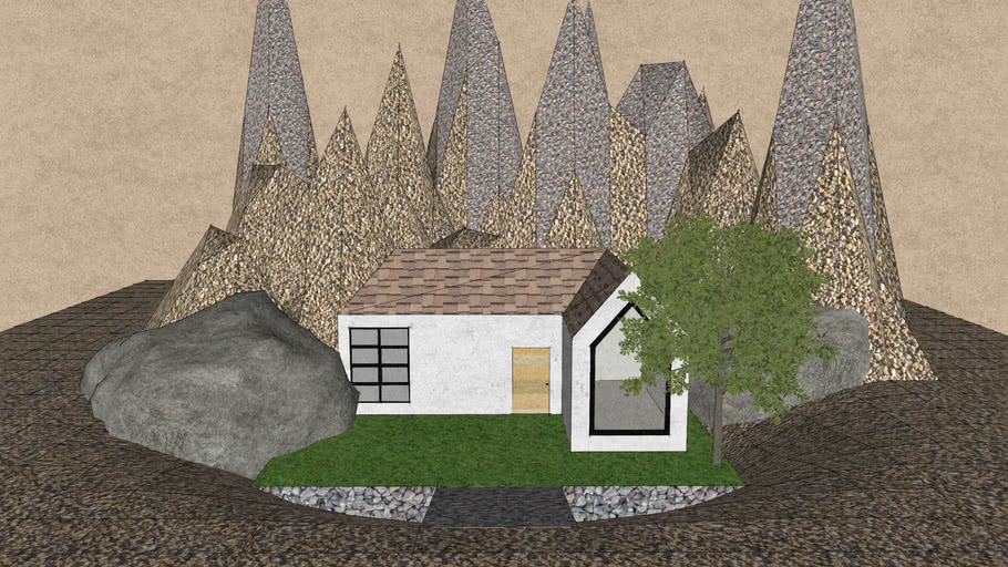 Ranch Model with Mountain Background | 3D Warehouse