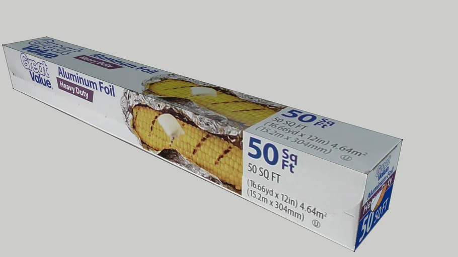 Box of Aluminum Foil 3D Warehouse