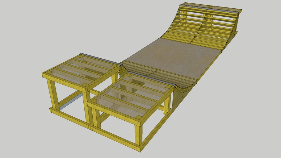 3 ft mini ramp plans 3D Warehouse