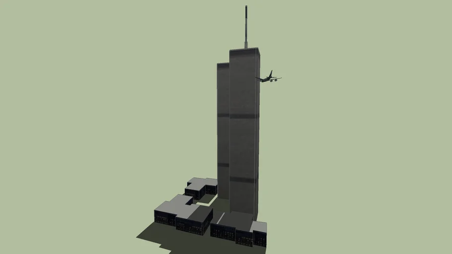 Twin towers attack 3d warehouse