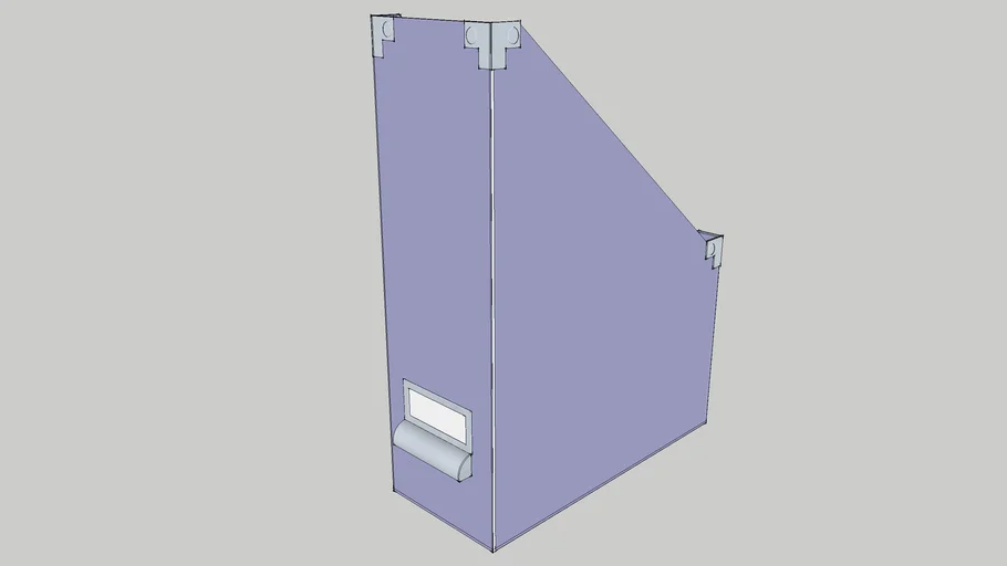 IKEA KASSETT Magazine file blue 3D Warehouse