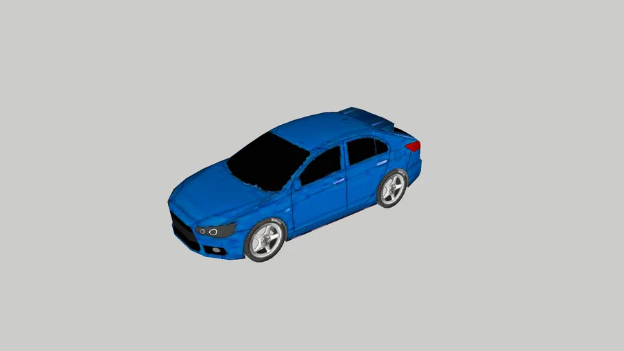 2008 Mitsubishi Lancer Evolution X Sportback 3D Warehouse