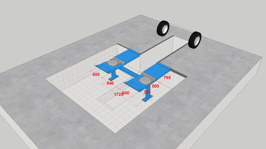 Wheel Alignment Pit