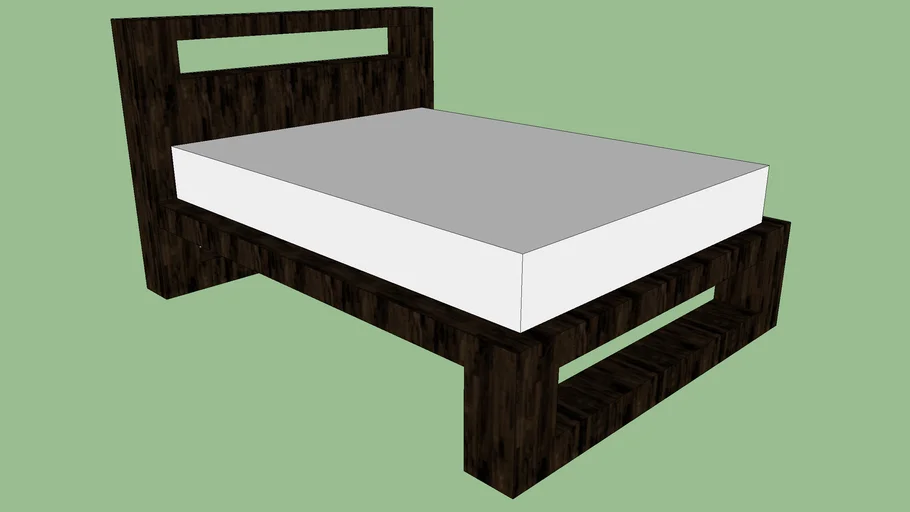 ZGallerie Jett Platform Bed 3D Warehouse