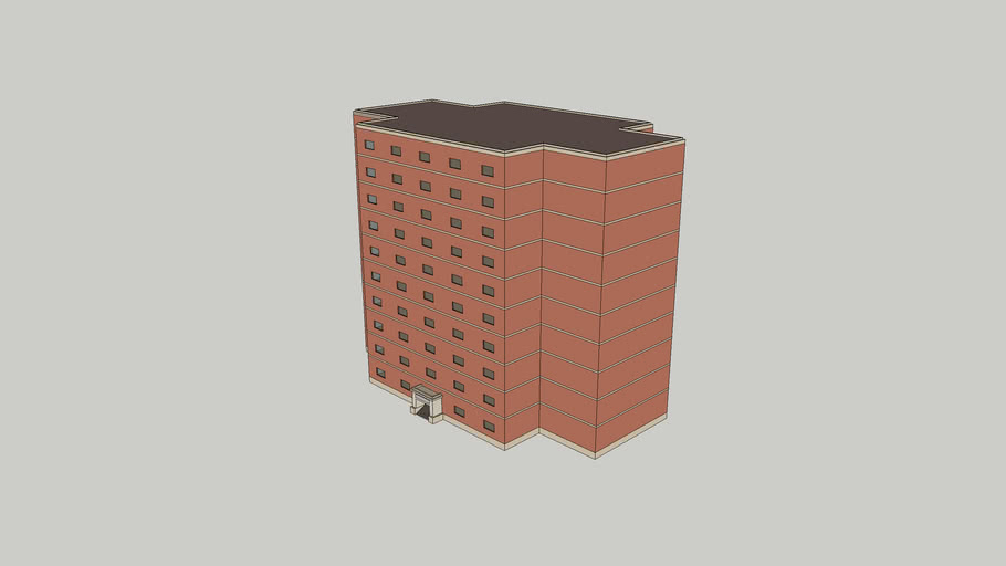 10 Story Building With Stairwell & Elevator System