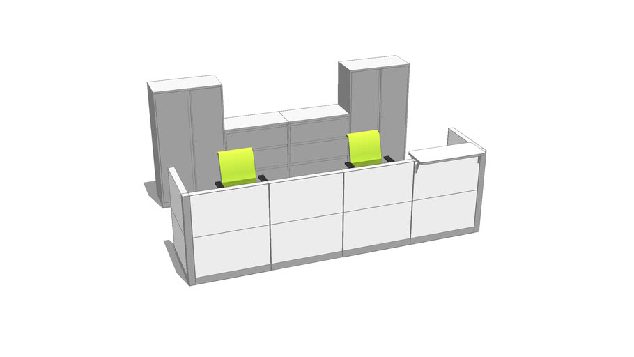 Steelcase Reception Desk 3D Warehouse