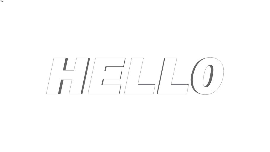 WALL LETTERS 3D Warehouse