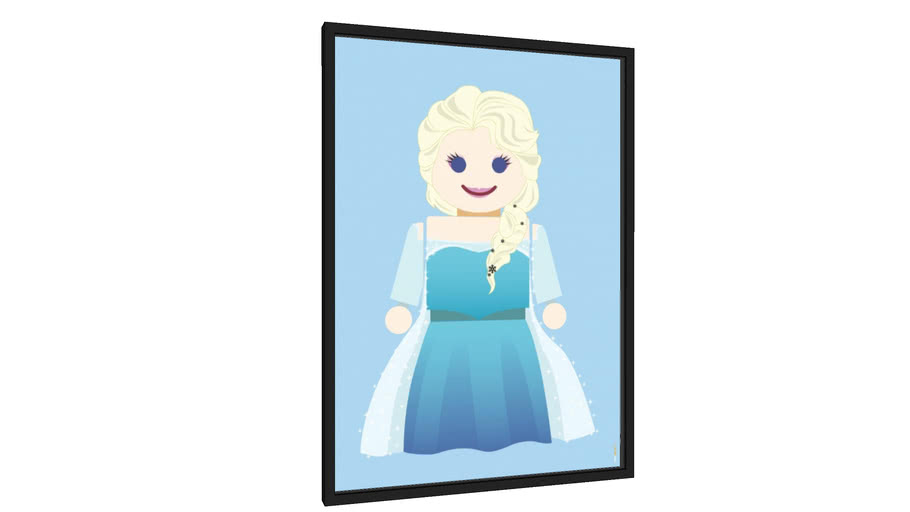 Quadro Frozen Elsa - Galeria9, por Rafa Gomes