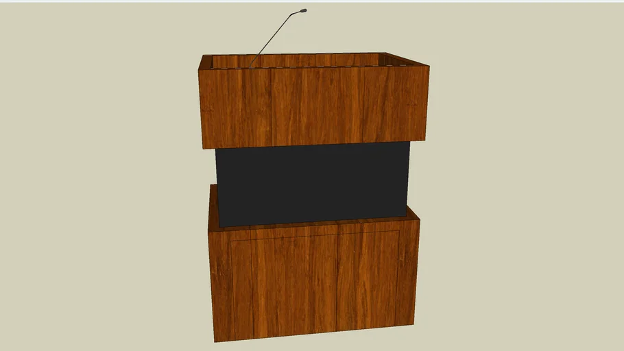 Lectern or Podium 3D Warehouse