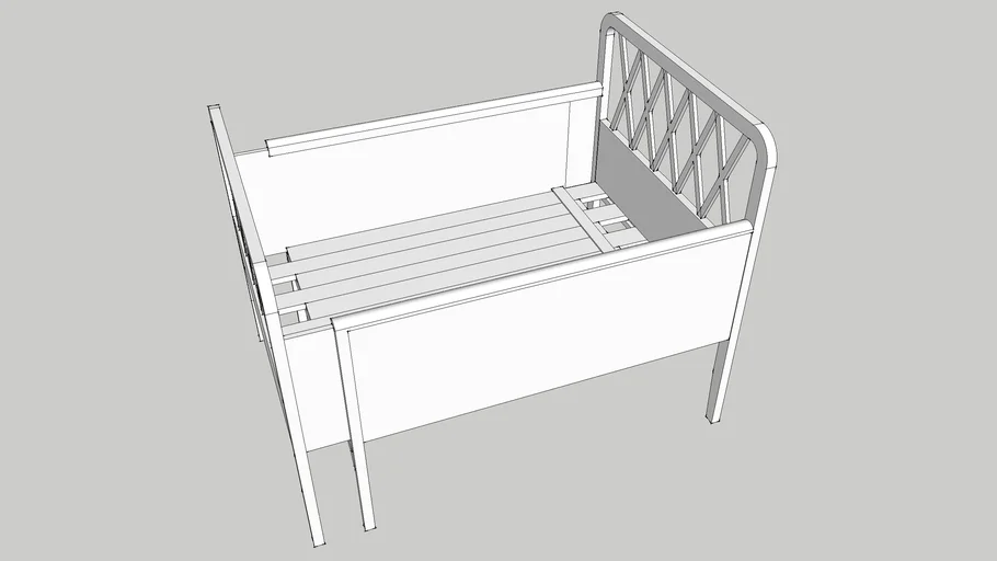 Adjustable Child Bed (växasäng) 40ies style