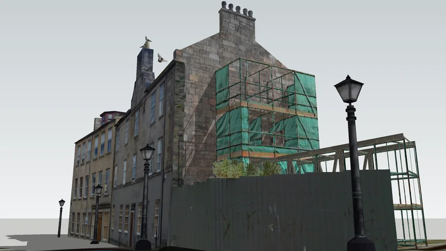 Flats on School Wynd, Paisley 3D Warehouse