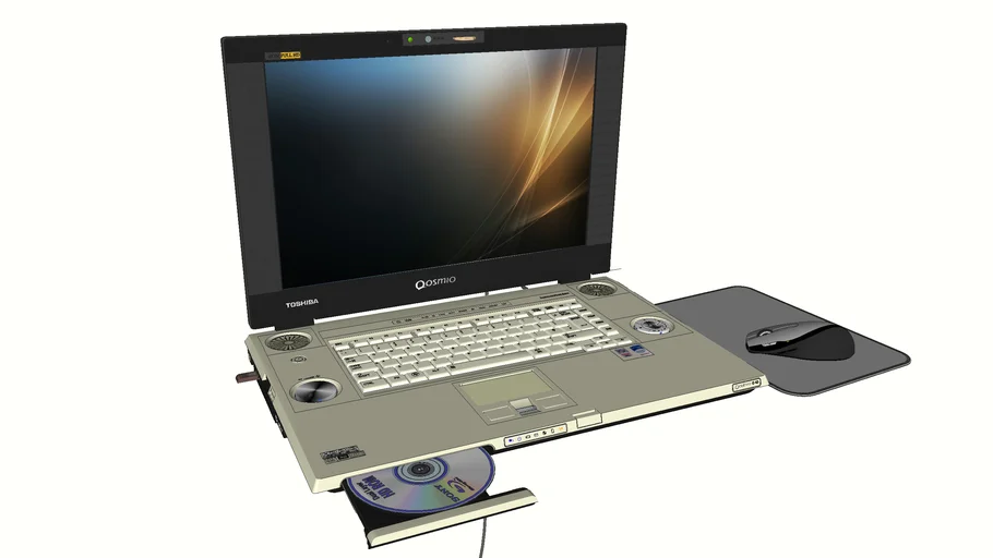 Coque Inférieure Pour Ordinateur Portable Toshiba Qosmio 17 Pouces – Occasion, Fonctionnelle