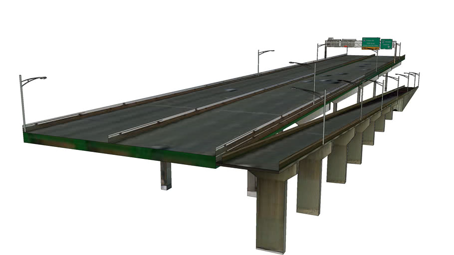 E. 138 st. Exit of Bruckner Expressway 3D Warehouse