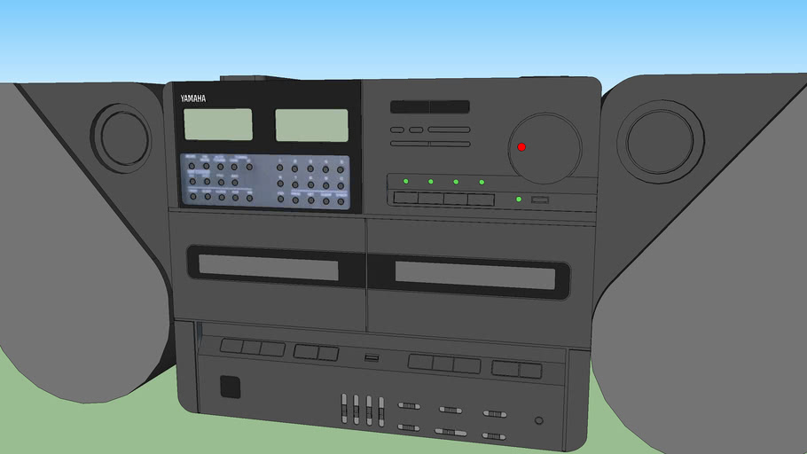 Yamaha YSTC11 AM/FM/CD/cassette boombox 3D Warehouse