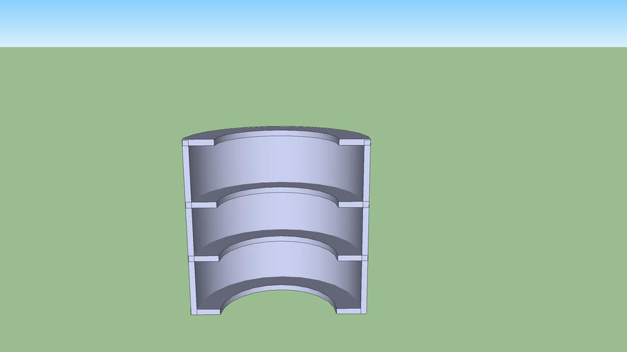 curved shelf 3D Warehouse