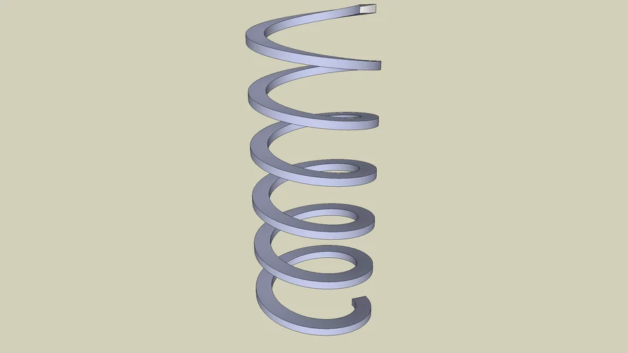 Square section spiral 3D Warehouse