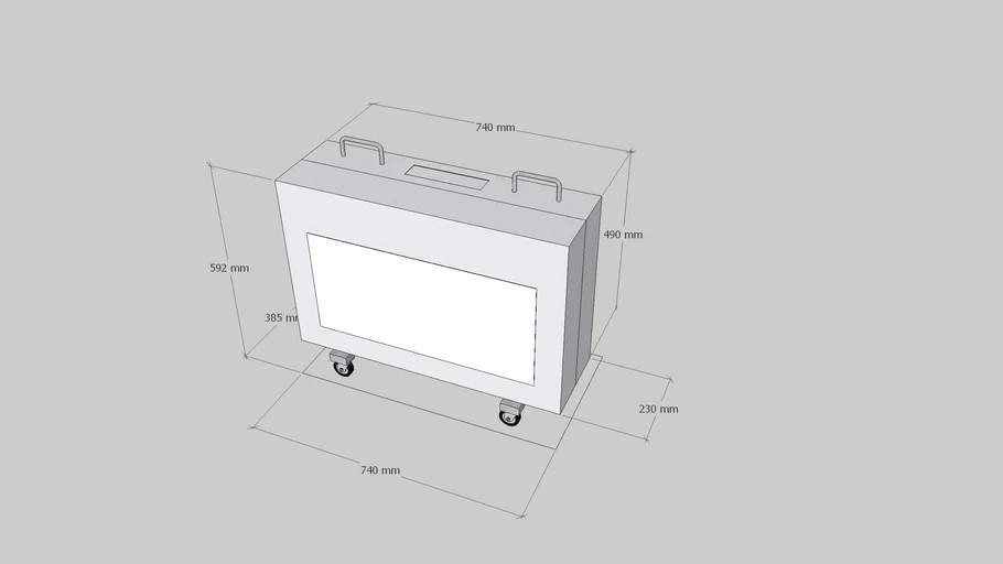 AR用負圧除じん装置 Negative pressure dust collector（KDC-10A） アスベスト asbestos | 3D  Warehouse