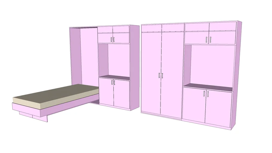 Modular Bed With 3D Warehouse