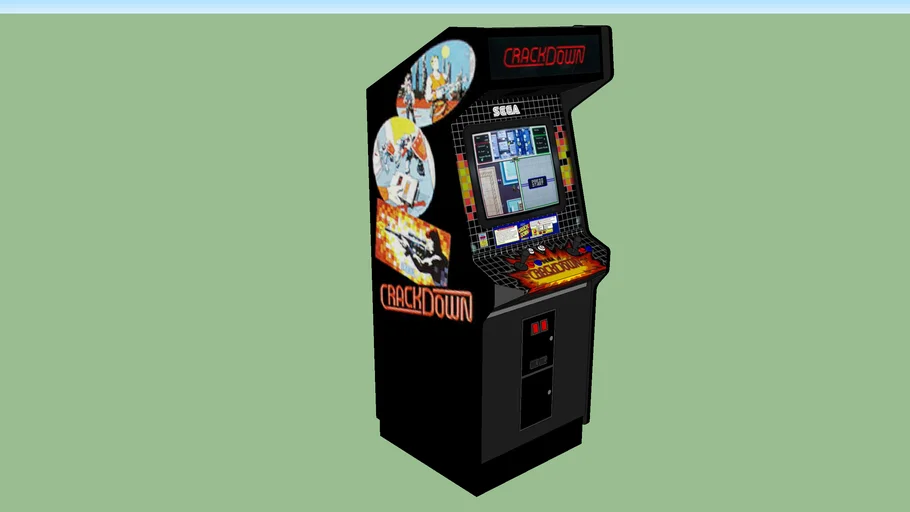 Crack Down Arcade Game | 3D Warehouse