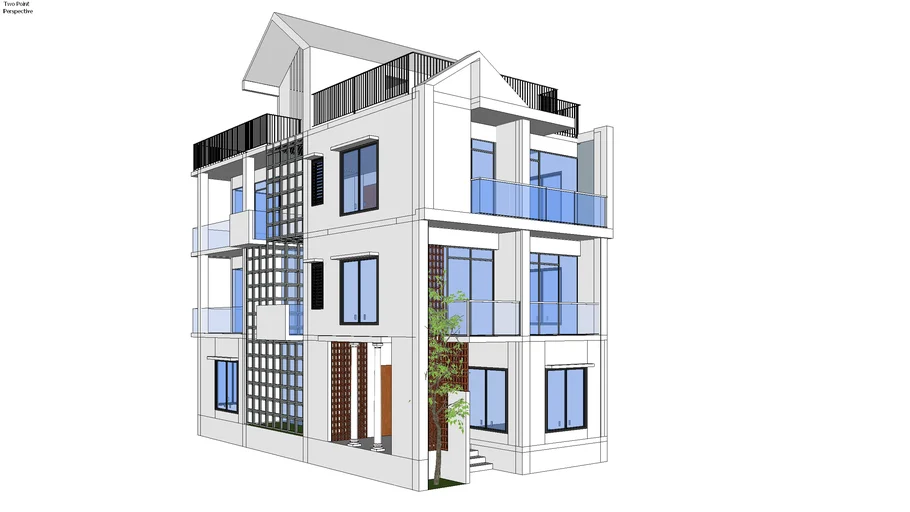 MODERN VILLAGE TRIPLEX | 3D Warehouse