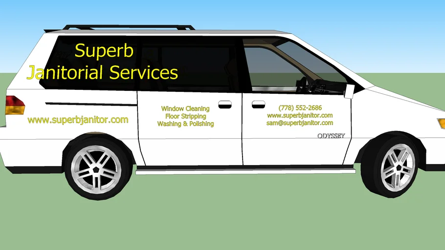 Superb Janitorial Services Van 3D Warehouse
