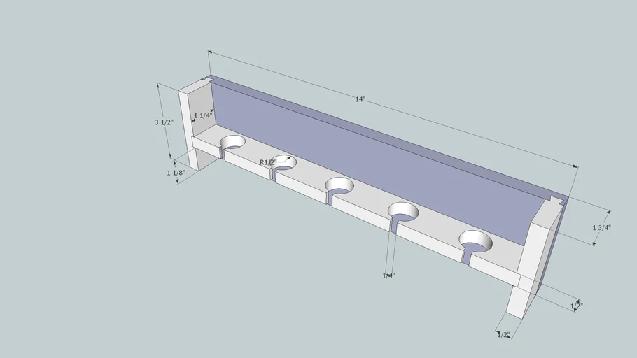 Measuring Spoon Display Rack 3D Warehouse