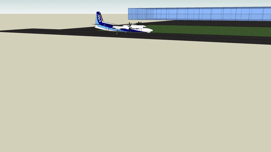 airplane at airport | 3D Warehouse