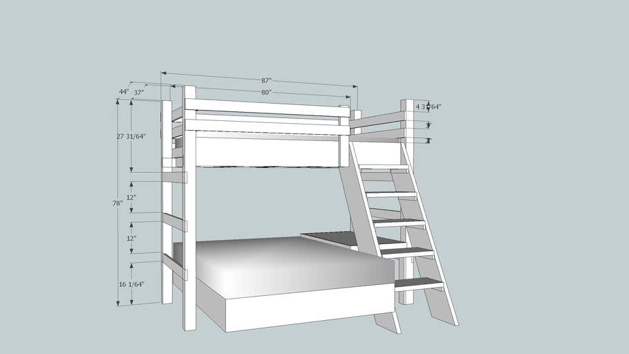 Bunk Bed Design 3D Warehouse