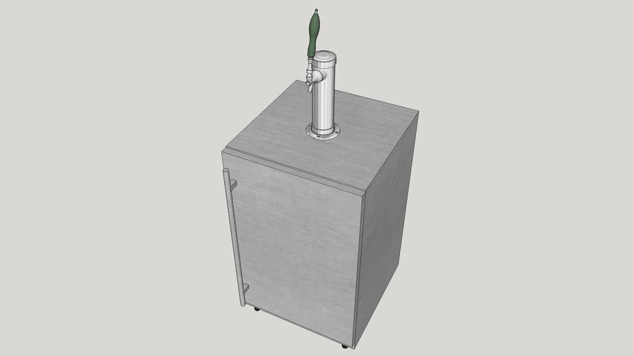 EdgeStar KC7000SSODTRIP Full Size Tower Cooled Triple Tap BuiltIn