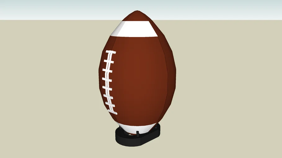Football with kicking tee 3D Warehouse