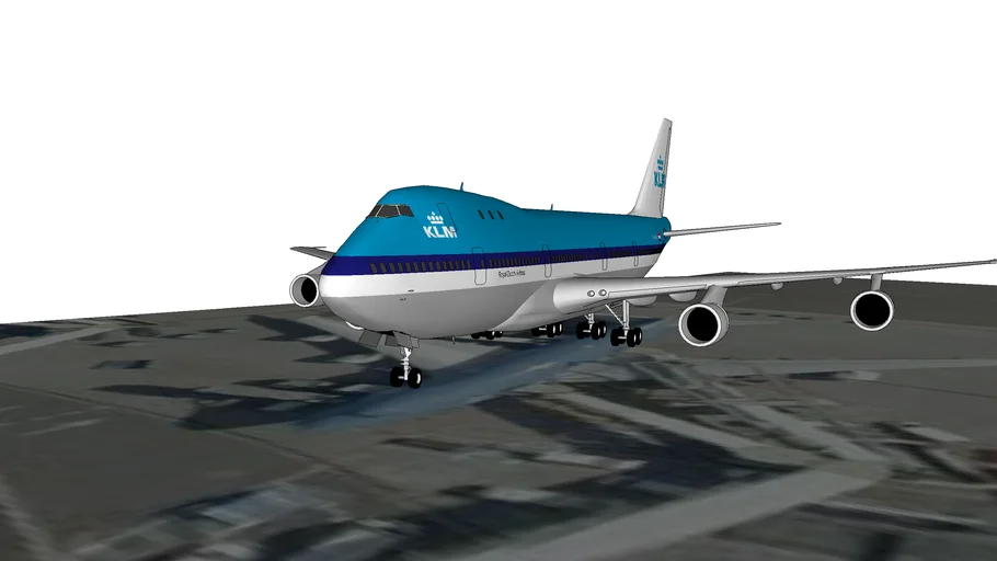 Boeing 747 Schiphol Airport