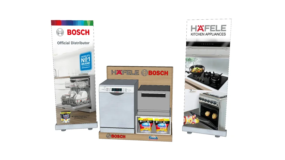 Bosch Dishwasher Display 3D Warehouse