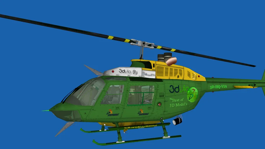 Bell 206B Jetranger II - 3Dvia Scout | 3D Warehouse