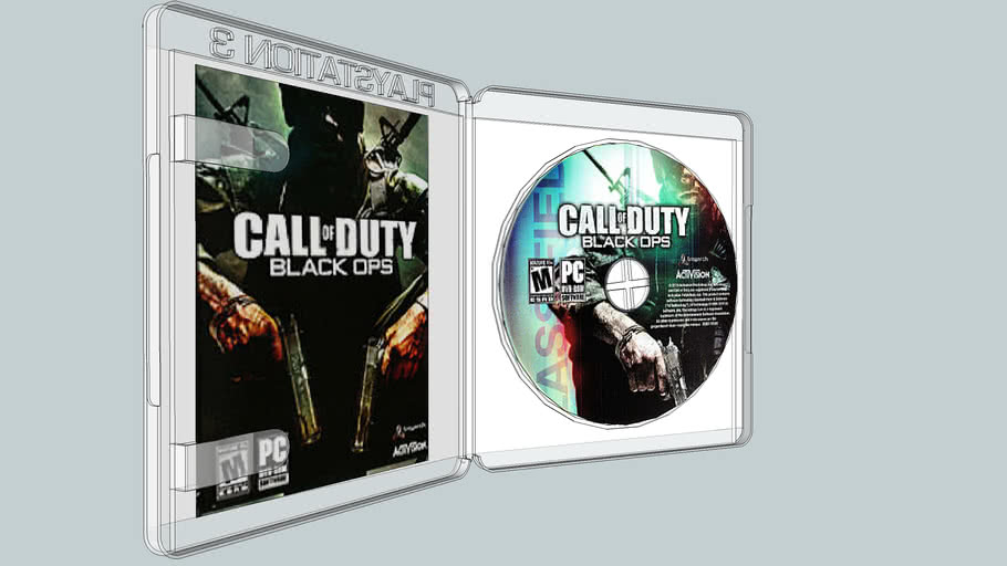 Call Of Duty Black Ops PS3 Game Case and Disc 3D Warehouse