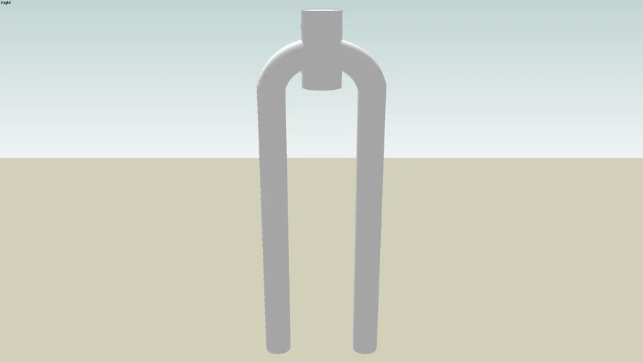 Bicycle fork blades and crown 3D Warehouse