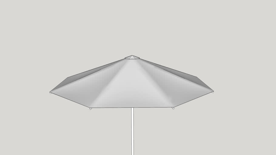 Large Outdoor Umbrella 3D Warehouse