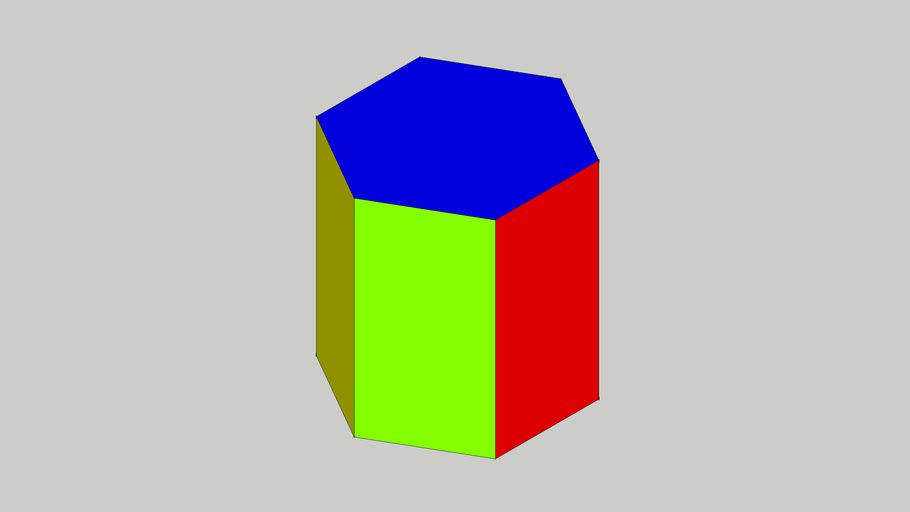 Solid Hexagonal prism 3D Warehouse