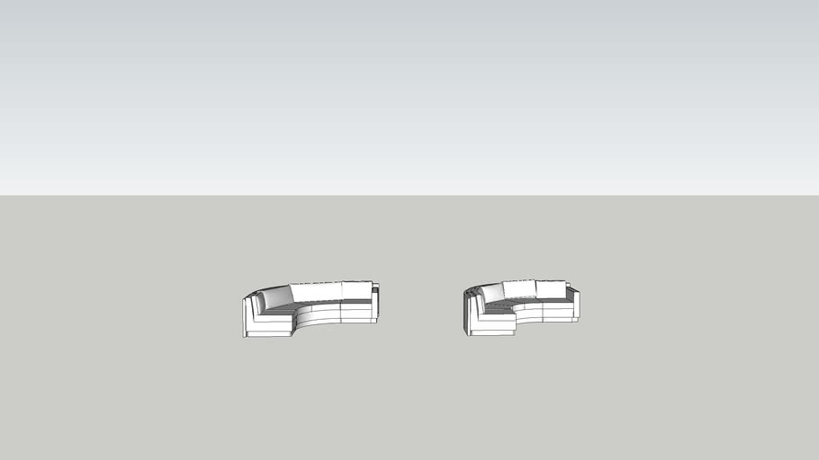 Curved sofa 3D Warehouse